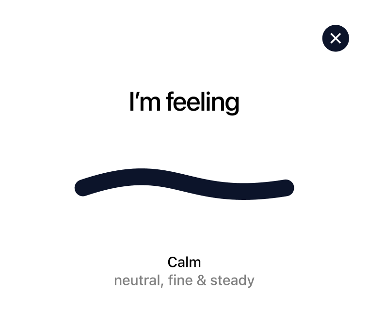 I'm feeling card with emotional wave